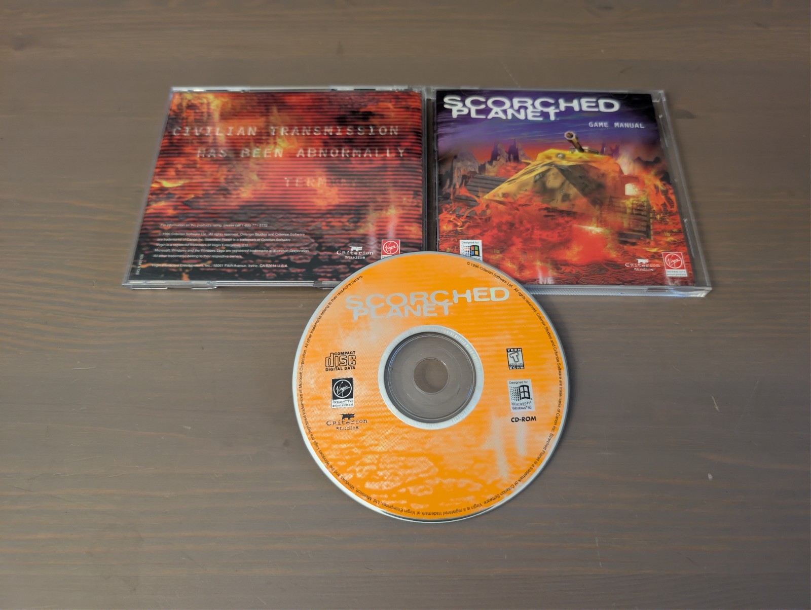 Scorched Planet PC CD computer game