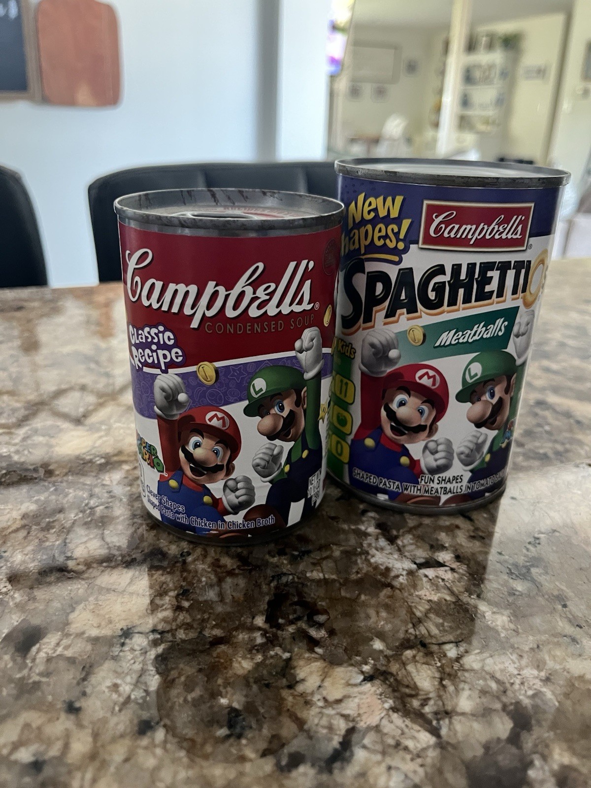 Mario Bros Campbell’s Spaghetti Meatballs and Soup Men's
