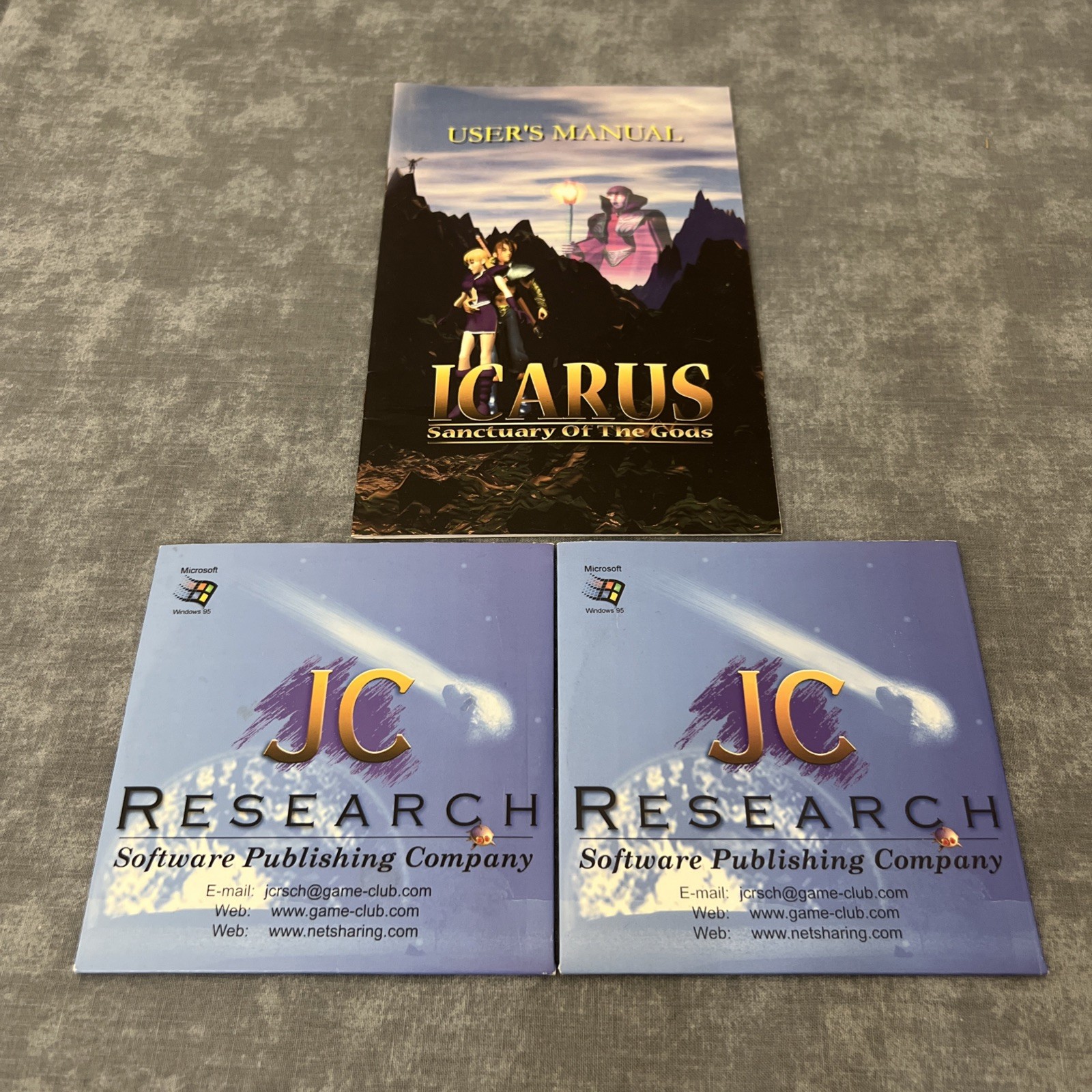 Icarus: Sanctuary Of The Gods (PC, 1997) - Game, Manual, & Bonus OST - Tested
