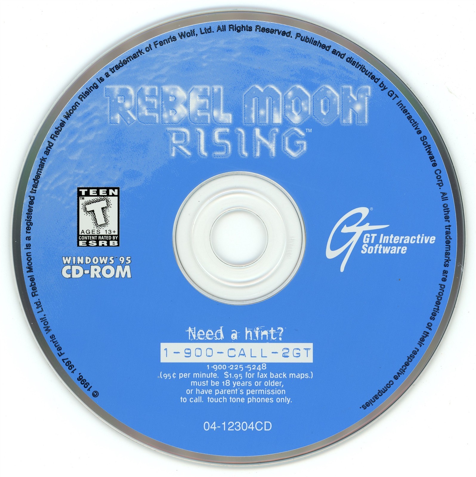 Rebel Moon Rising (Windows PC, 1997) TESTED Resurfaced NO TRACKING