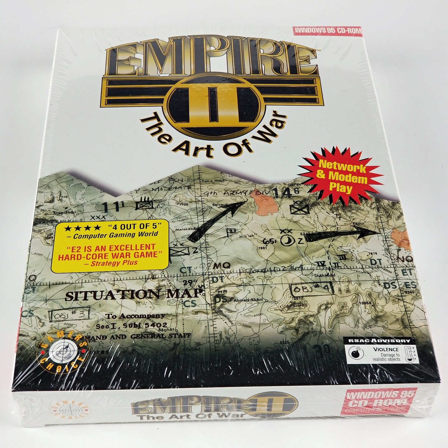 Vintage 1995 Empire II The Art Of War Windows 95 CD-ROM PC Game Rare Sealed New