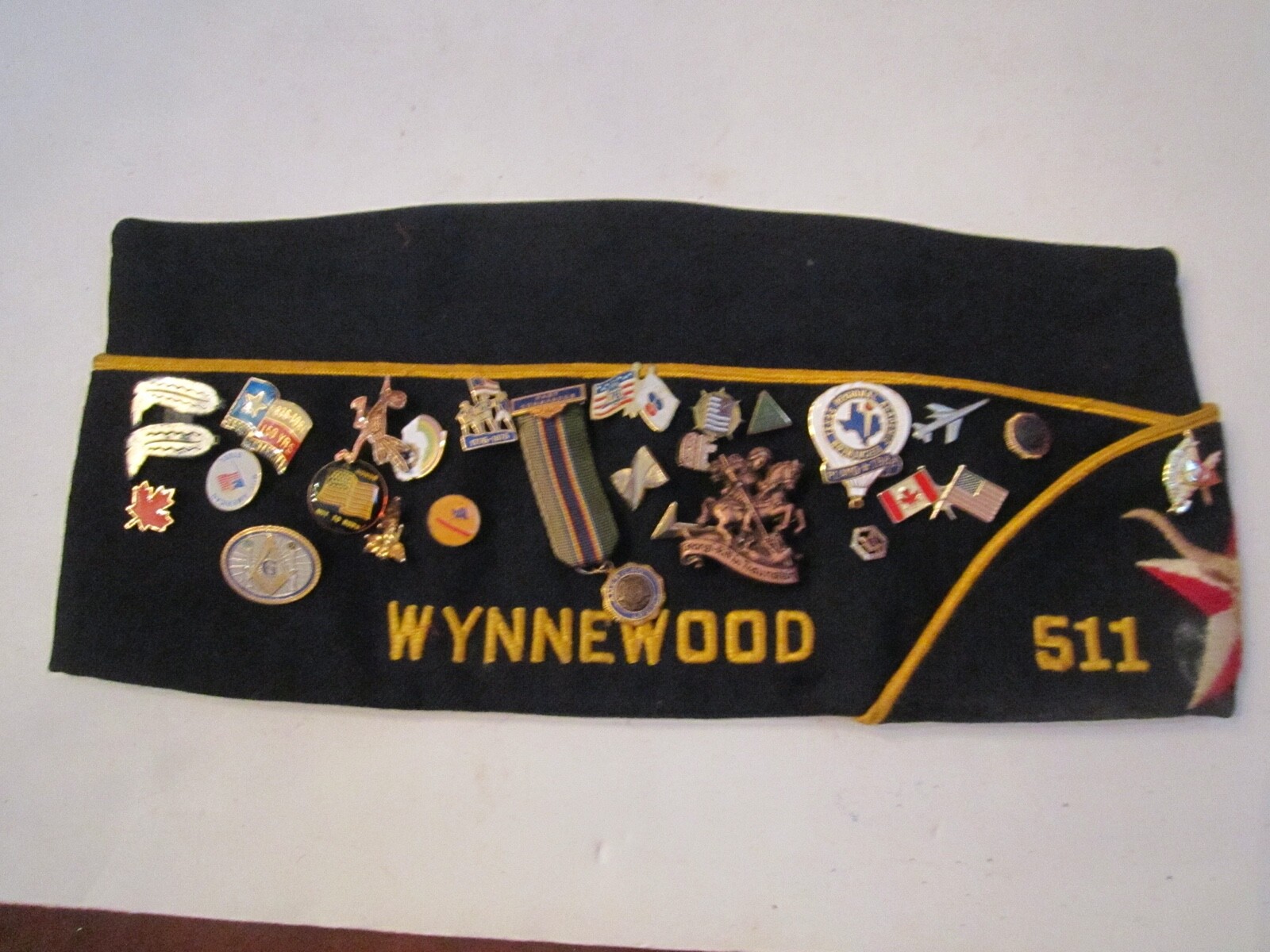 VTG AMERICAN LEGION CAP DALLAS, TEXAS LOADED WITH PINS - SIZE 7 1/4 - SC-5