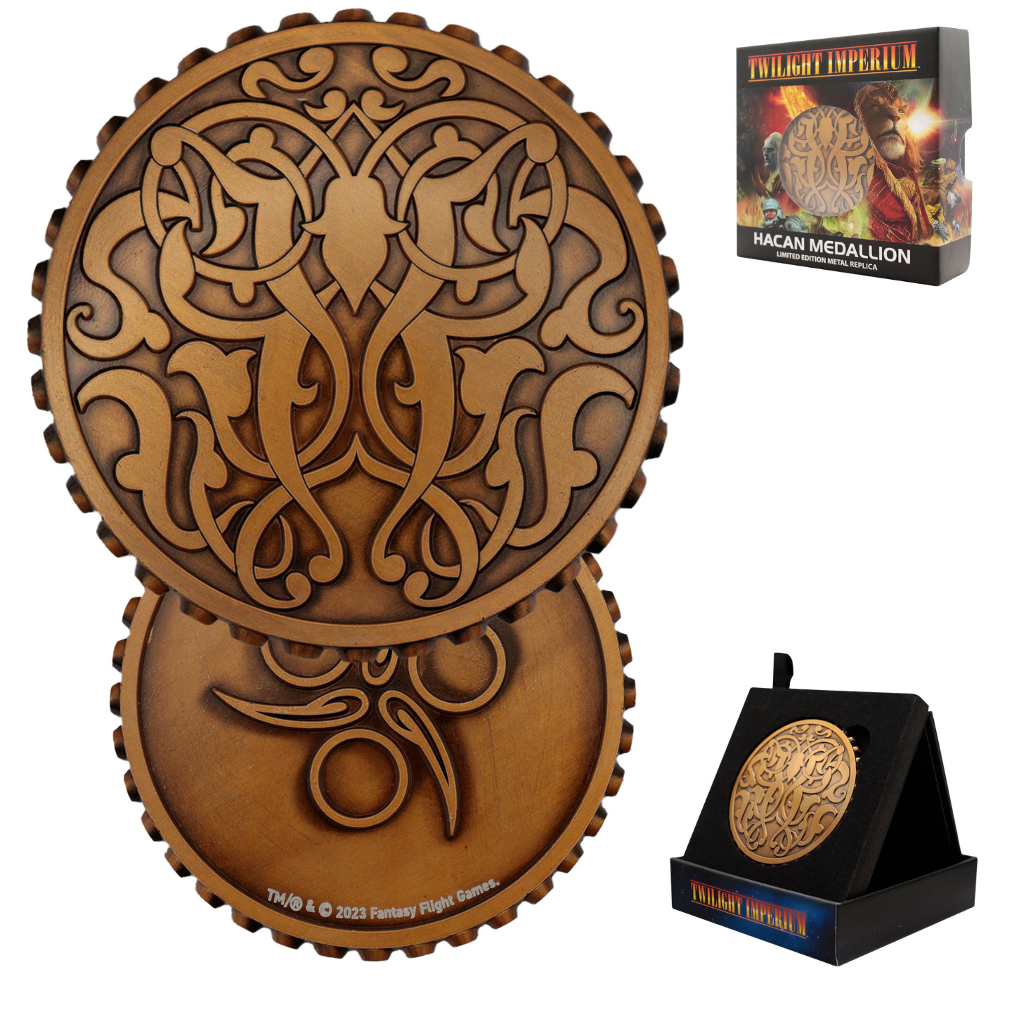 Twilight Imperium Limited Edition Collectible Metal Medallion and Art Card