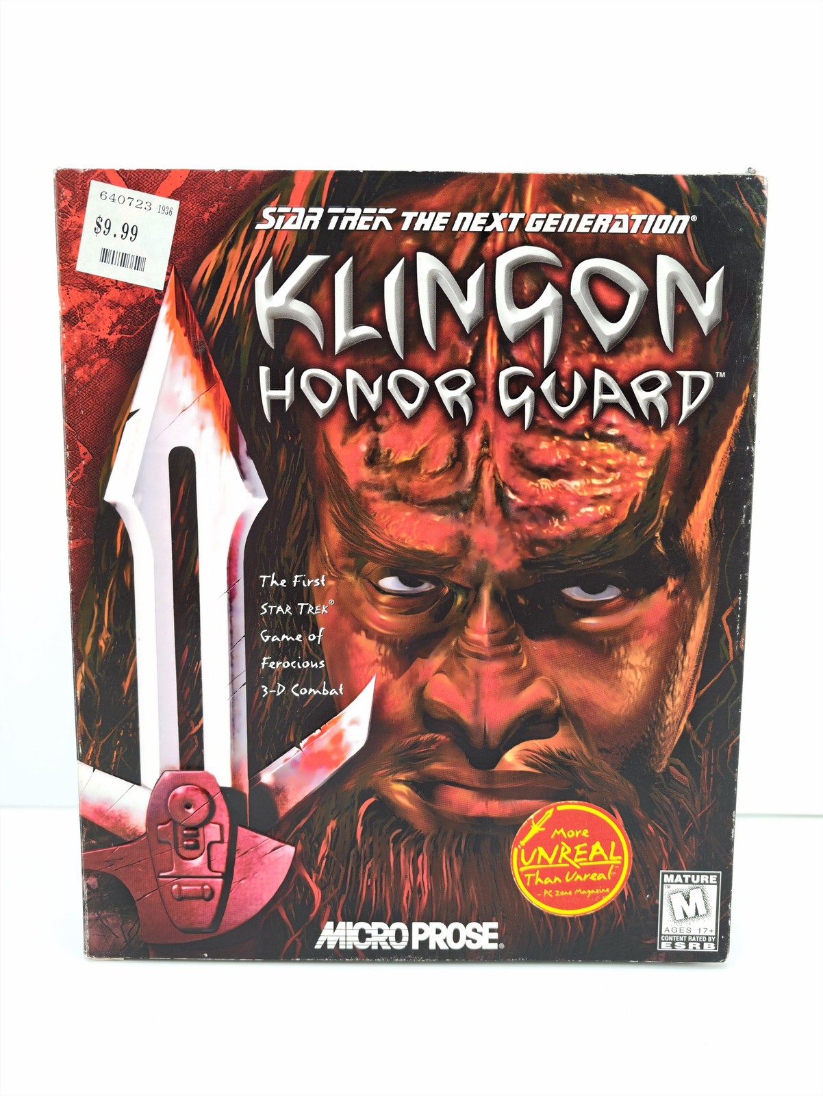 Star Trek Klingon Honor Guard PC CD-ROM Game M MicroProse 1998 Shooter Action