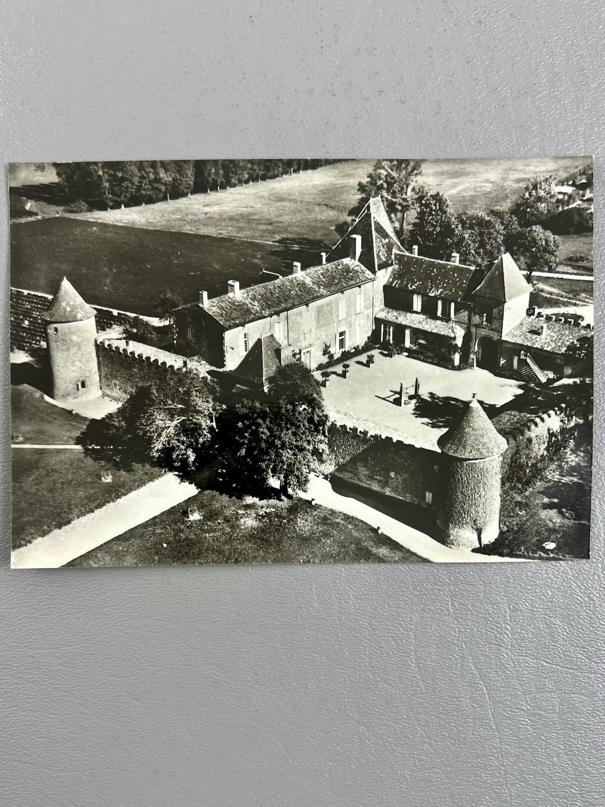 Vintage Chateau d'Yquem Sauternes France Aerial View Postcard Gironde Europe
