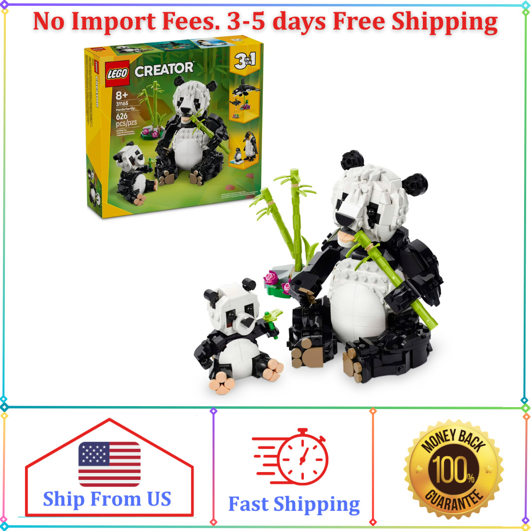 LEGO Creator 3 in 1 Wild Animals Panda Family Building Toy