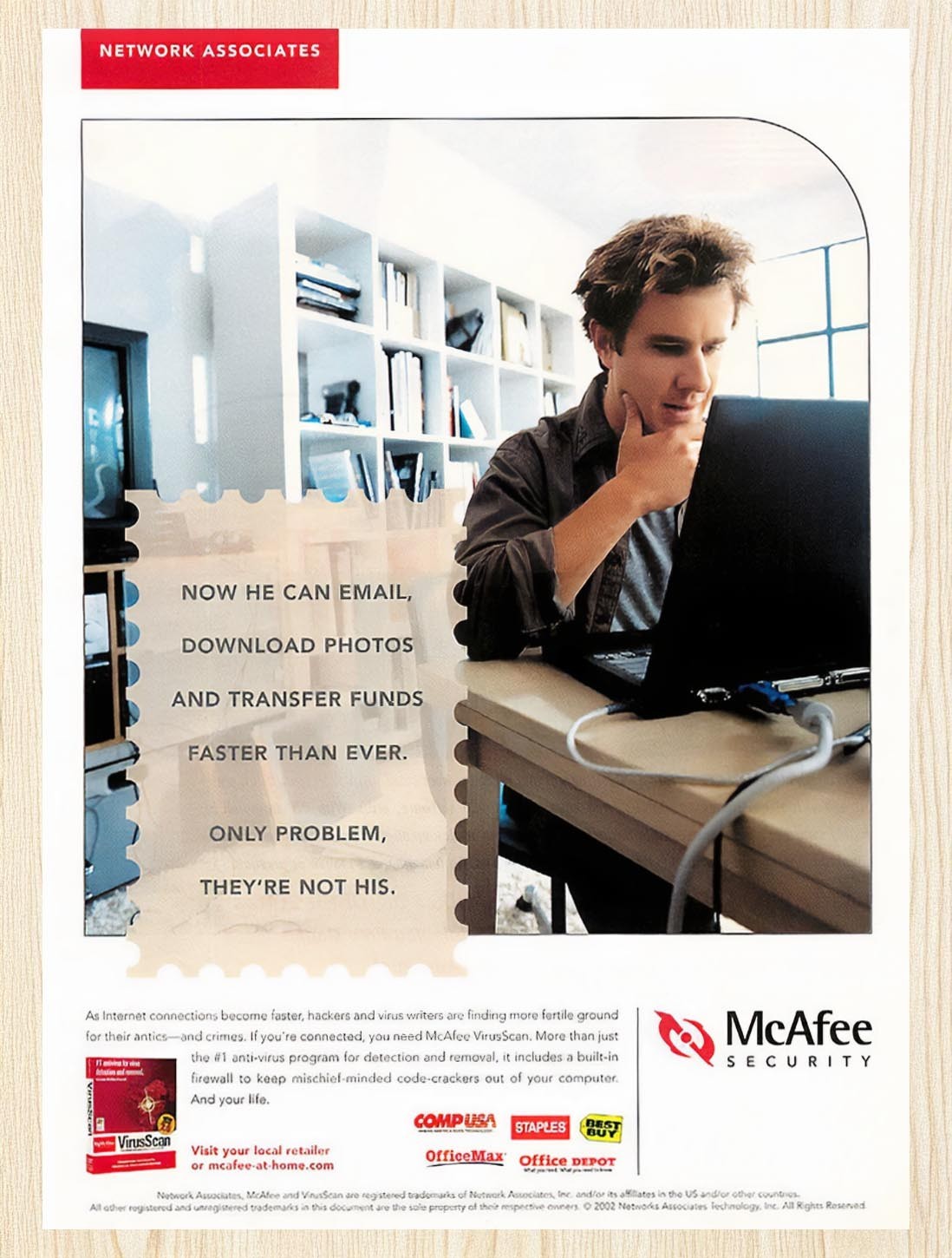2002 McAfee Security Virus Scan Original Advertisement v2