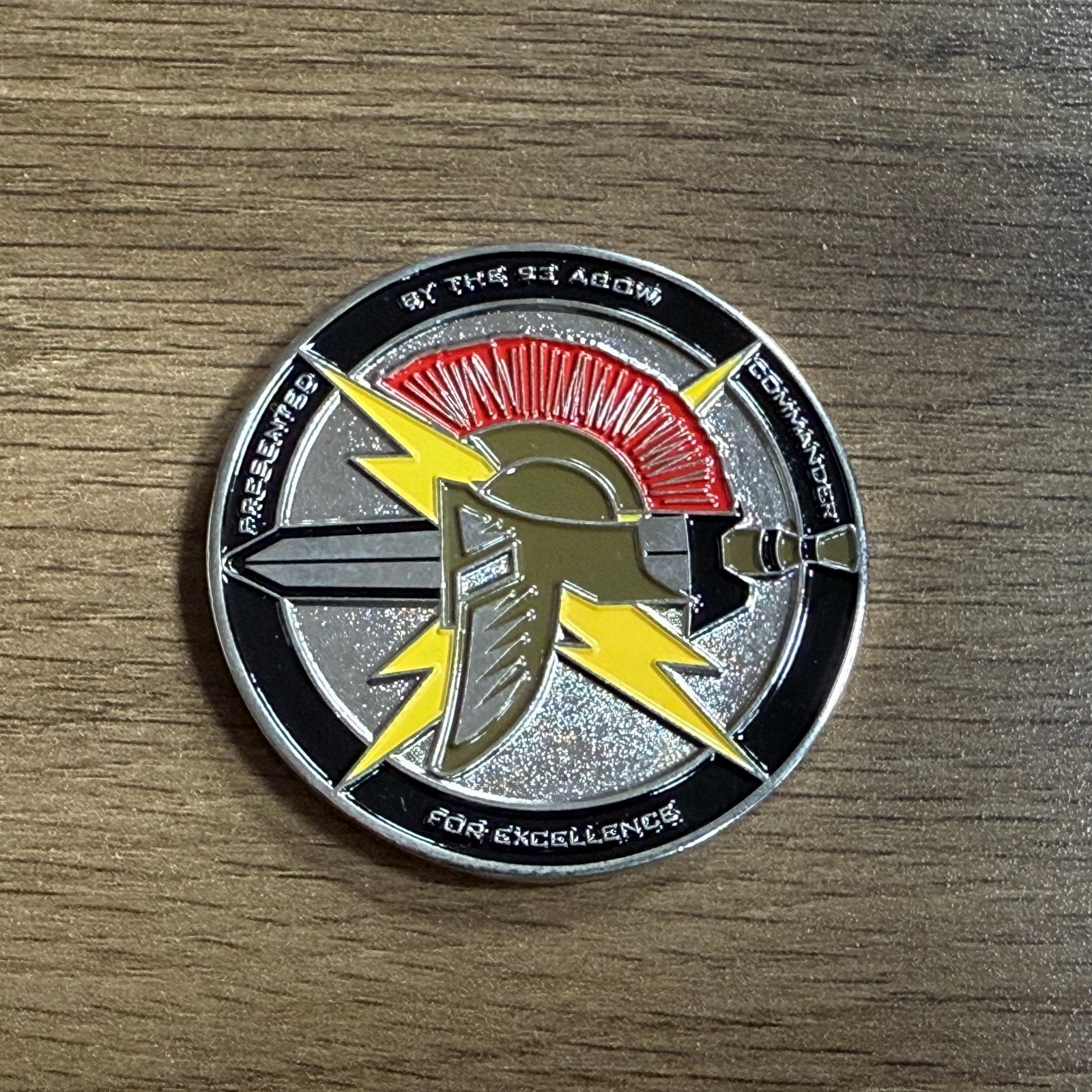 USAF Attack Defend Defeat Excellence Commander Challenge Coin  3#E