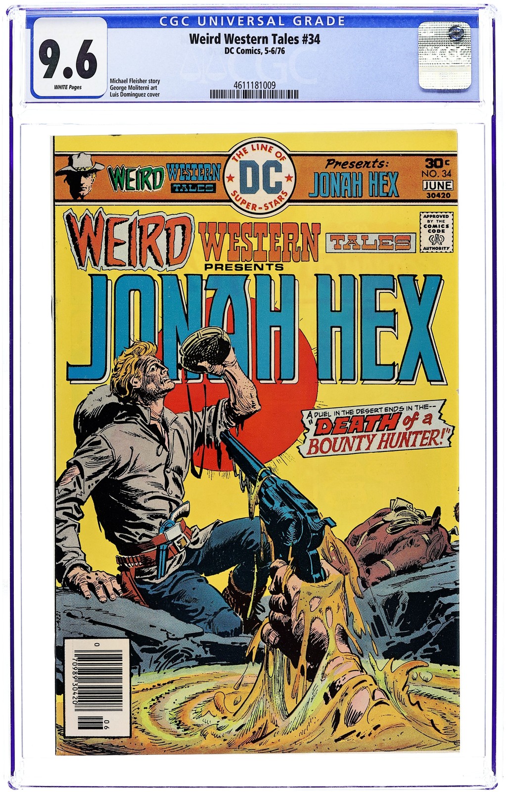 Weird Western Tales #34 CGC 9.6 1976 4611181009