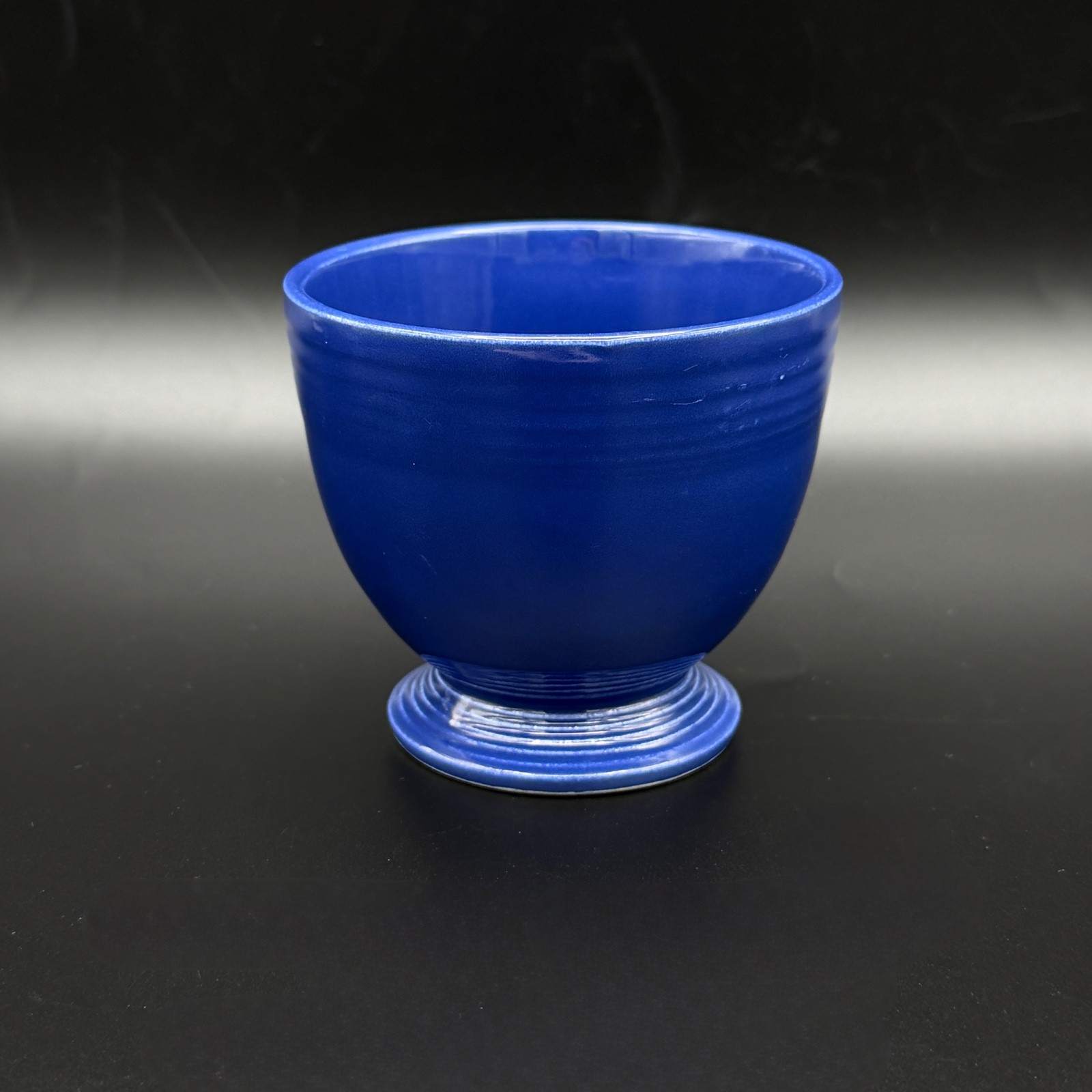 Vintage Fiesta Egg Cup Blue 3-inch Original Homer Laughlin Fiestaware 1936-51