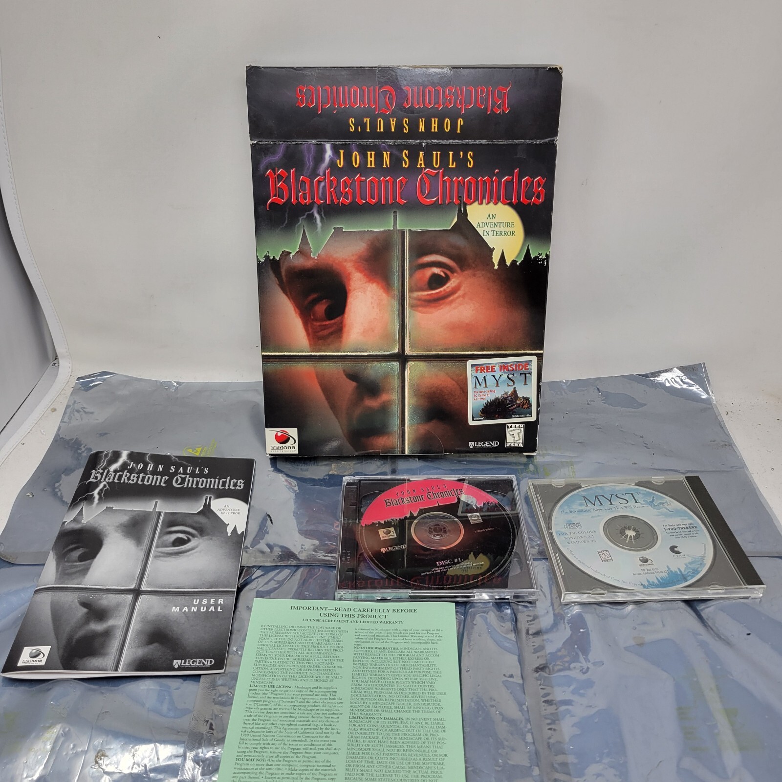 Blackstone Chronicles PC Big Box Video Game CIB Complete w2