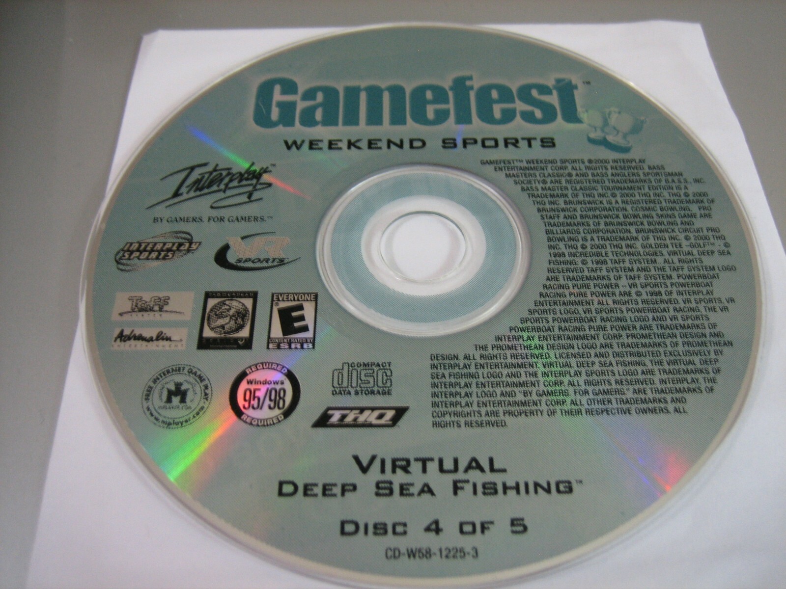 Gamefest Weekend Sports - Virtual Deep Sea Fishing (PC, 2000) - Disc Only