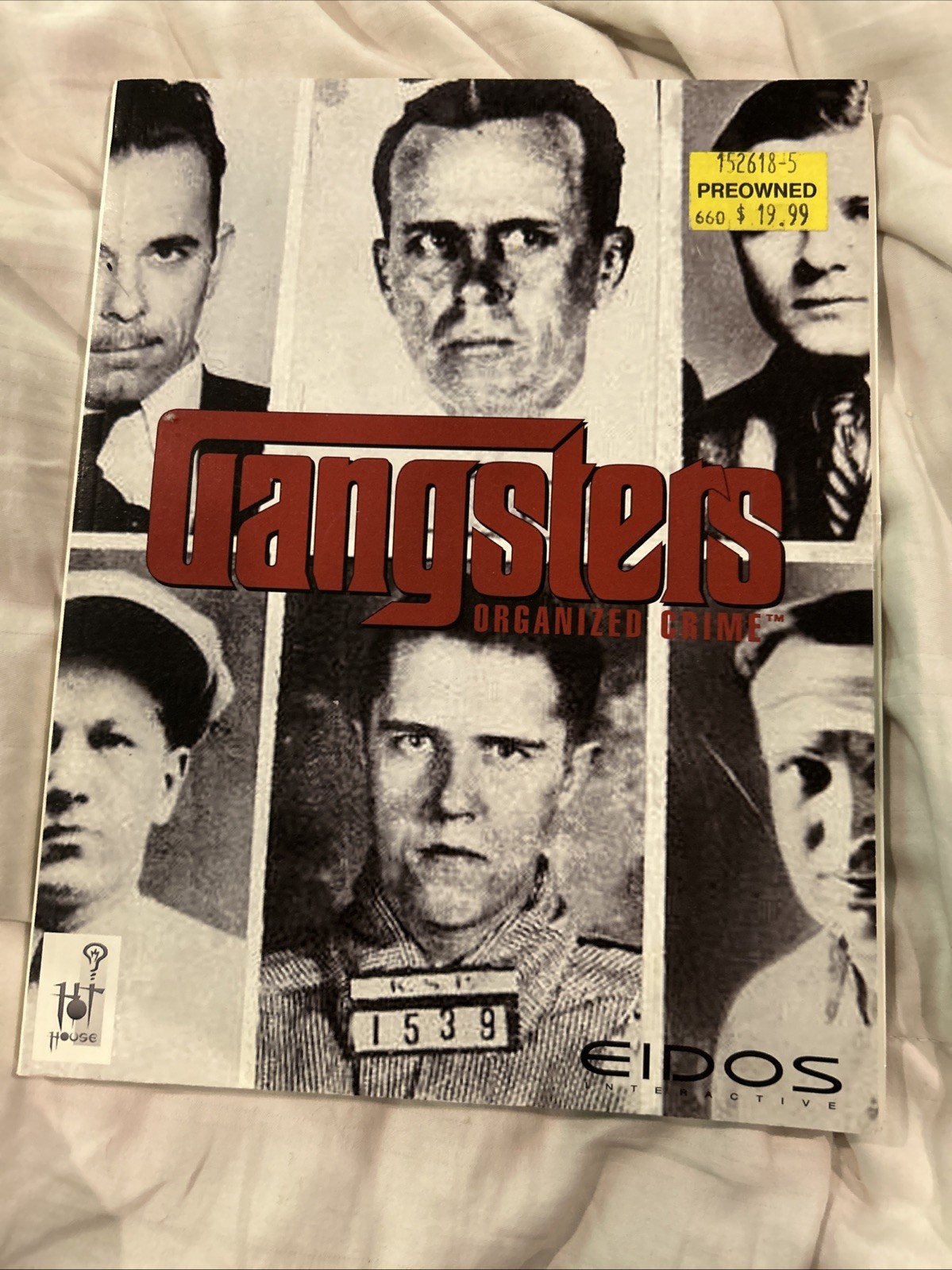 Gangsters Organized Crime PC Video Game Manual Only With Card Great Shape