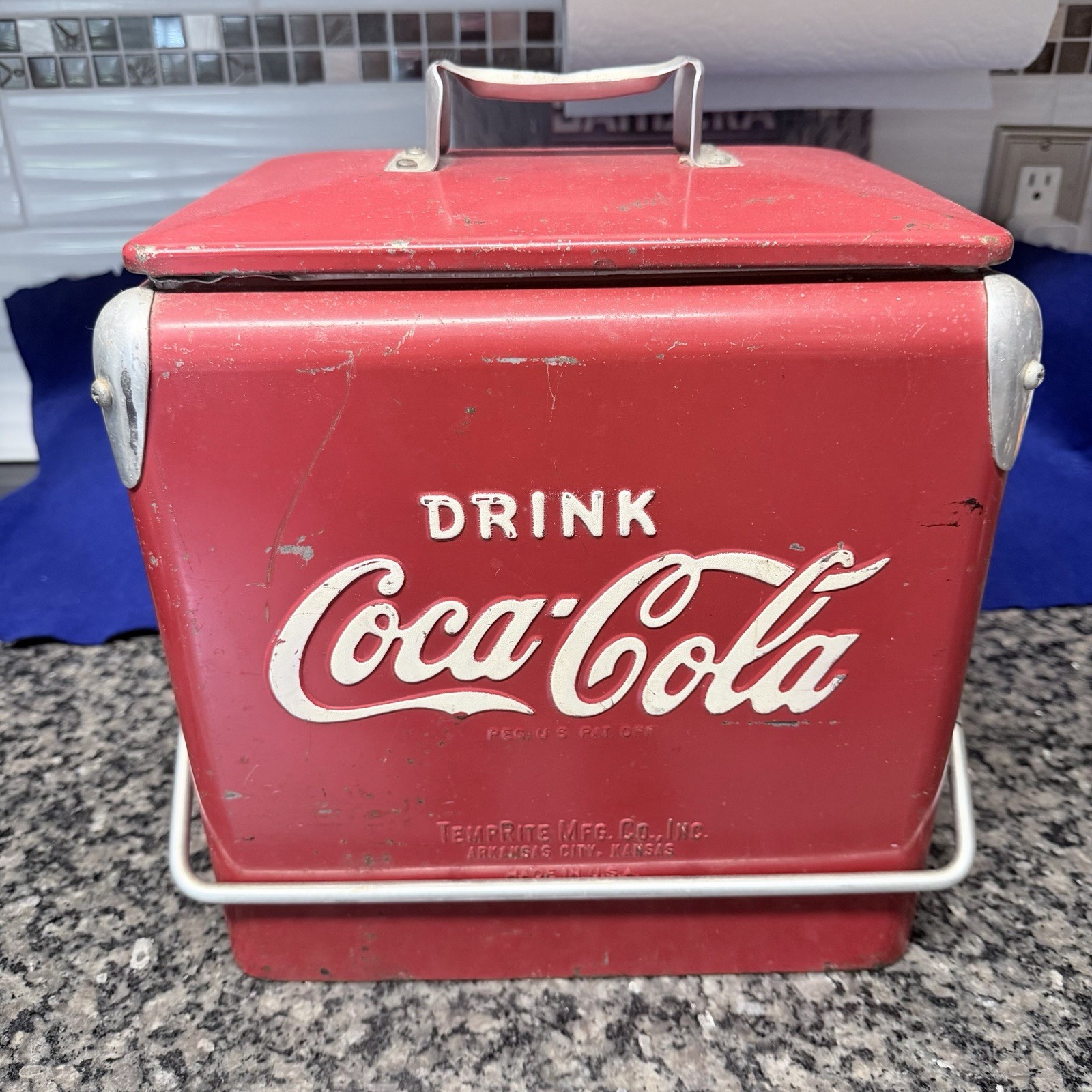 Vintage Coca Cola TempRite 6 Pack Cooler Small Size Original Coke Advertising