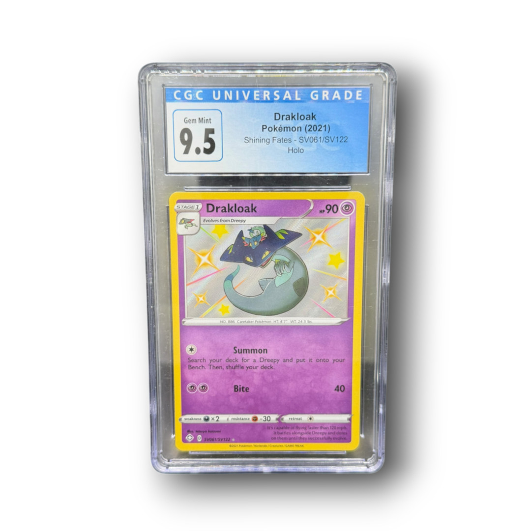2021 Pokémon Shining Fates Drakloak SV061 Holo CGC 9.5