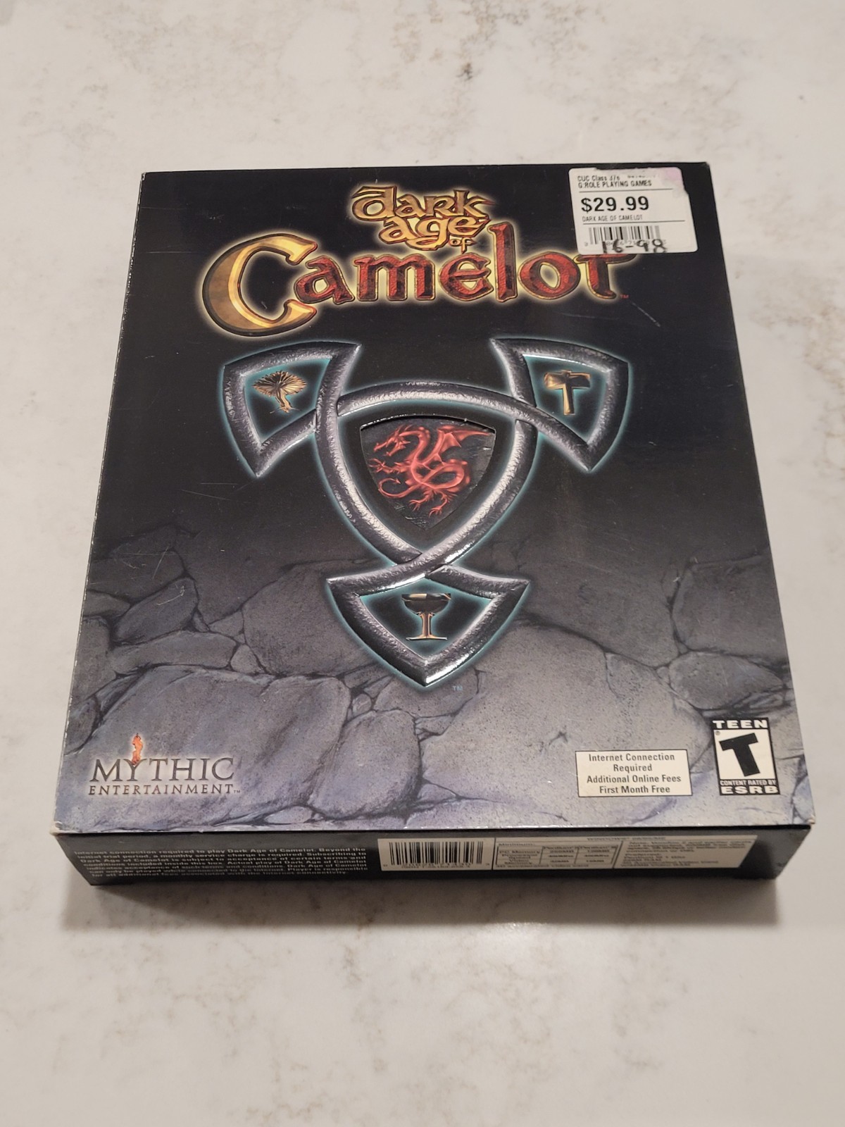 Dark Age of Camelot (PC, 2001) PC Big Box CIB w/ Poster, Map