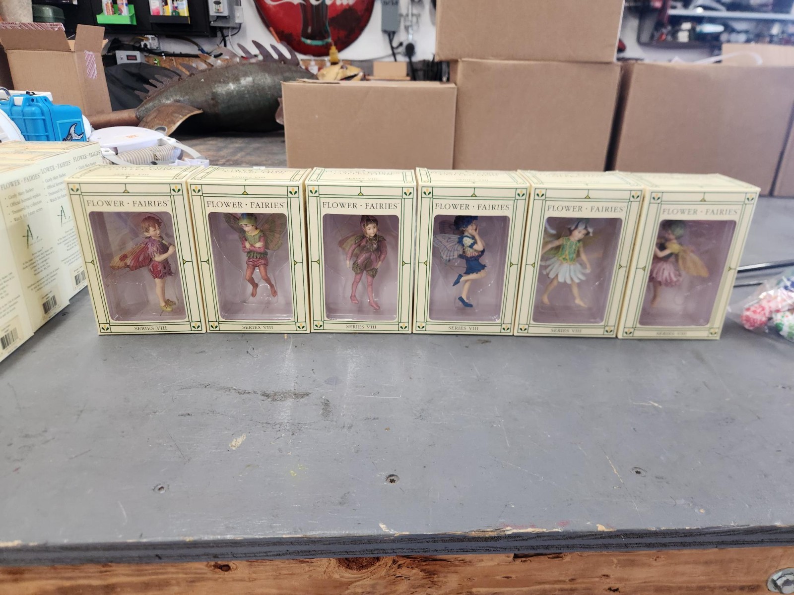 COMPLETE SET Cicely Mary Barker FLOWER FAIRIES Ornament SERIES VIII old figurine