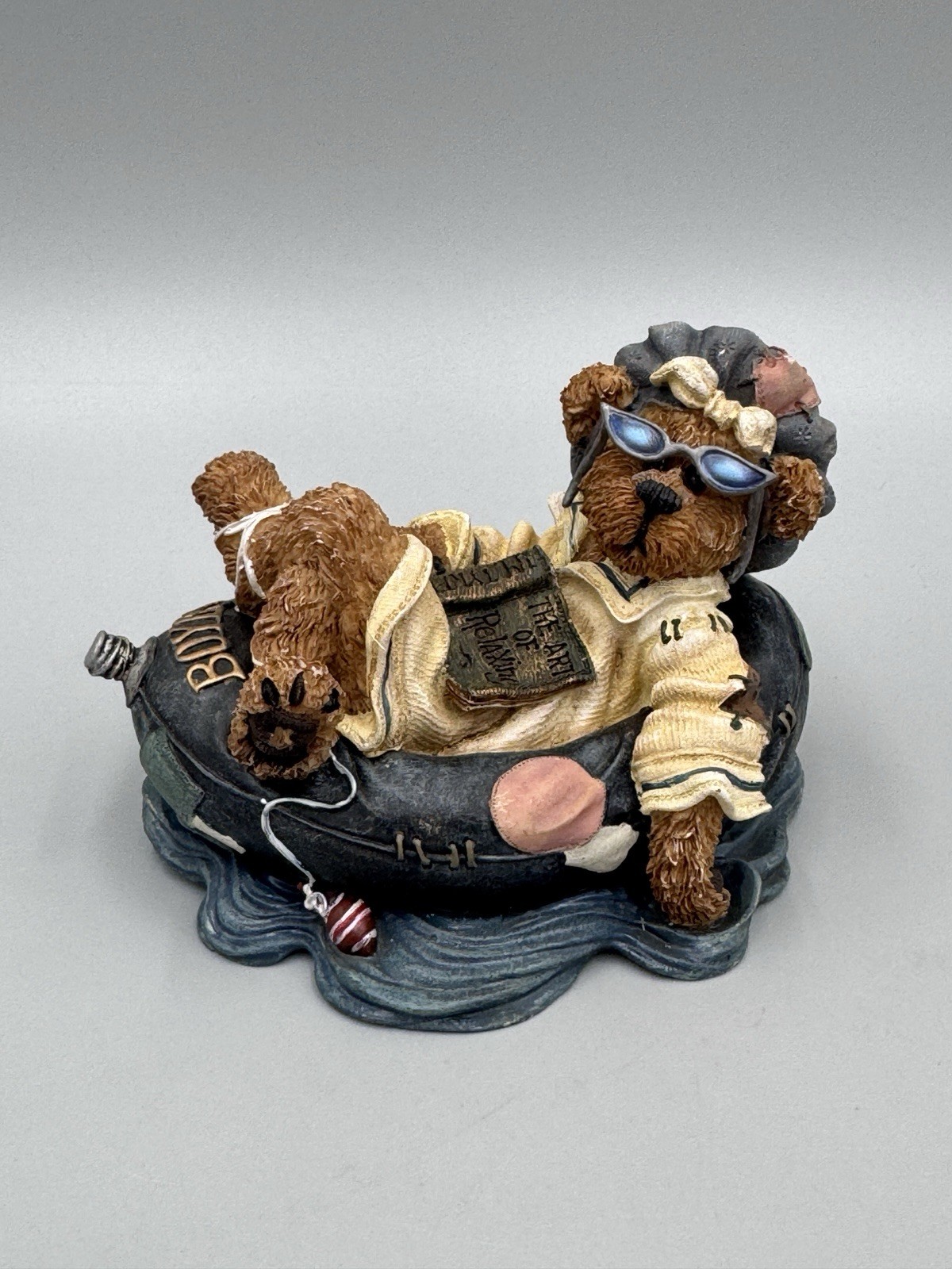 1999 Boyds Bears The Bearstone Collection ~ Ima Chillin...Takin it Easy 227728