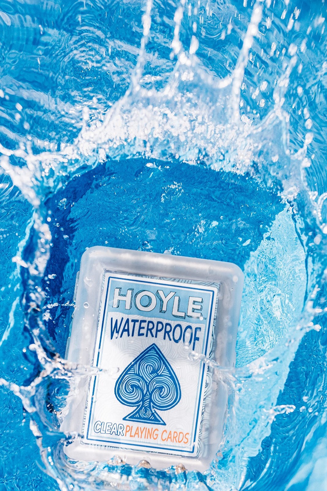 Hoyle Waterproof Playing Cards, Clear, (1 Deck)