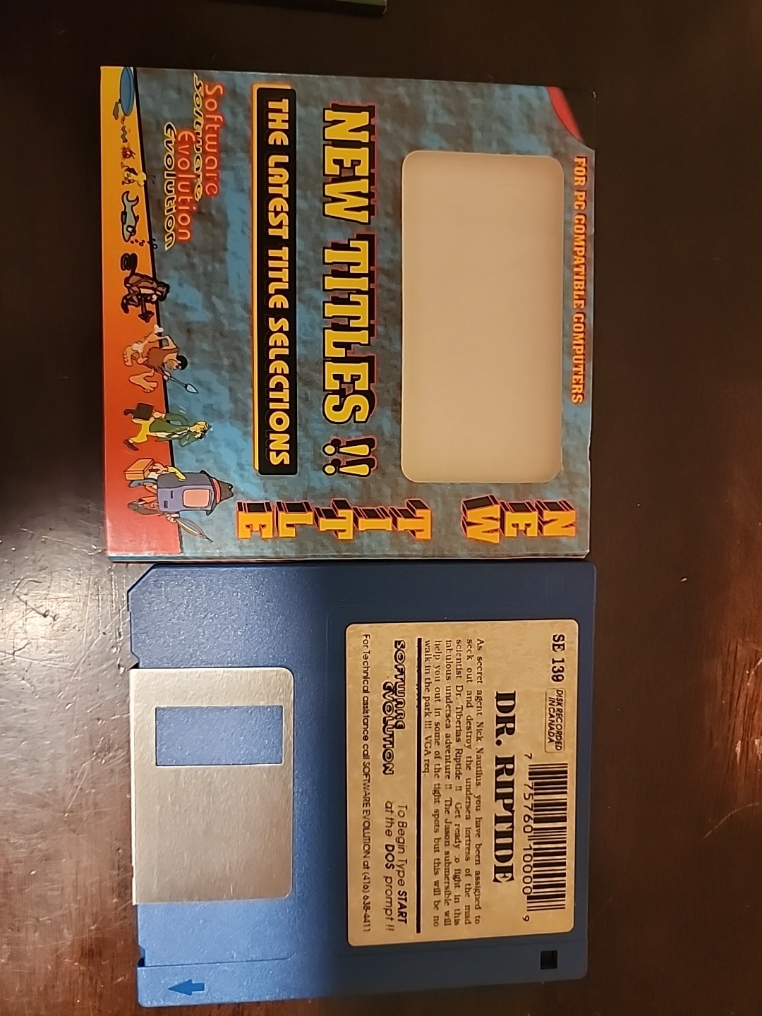 In Search For Dr Riptide | Vtg PC DOS 3.5