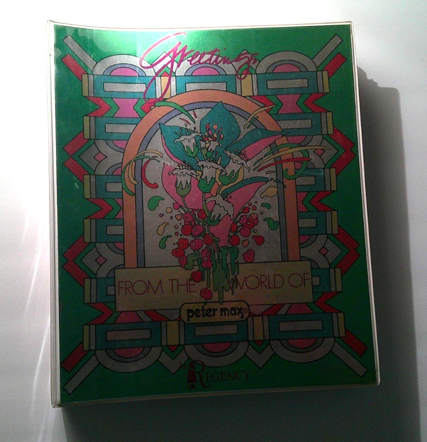 *RARE ORIGINAL 1973 PETER MAX OOP PROMOTIONAL PSYCHEDELIC ART CARD BINDER*