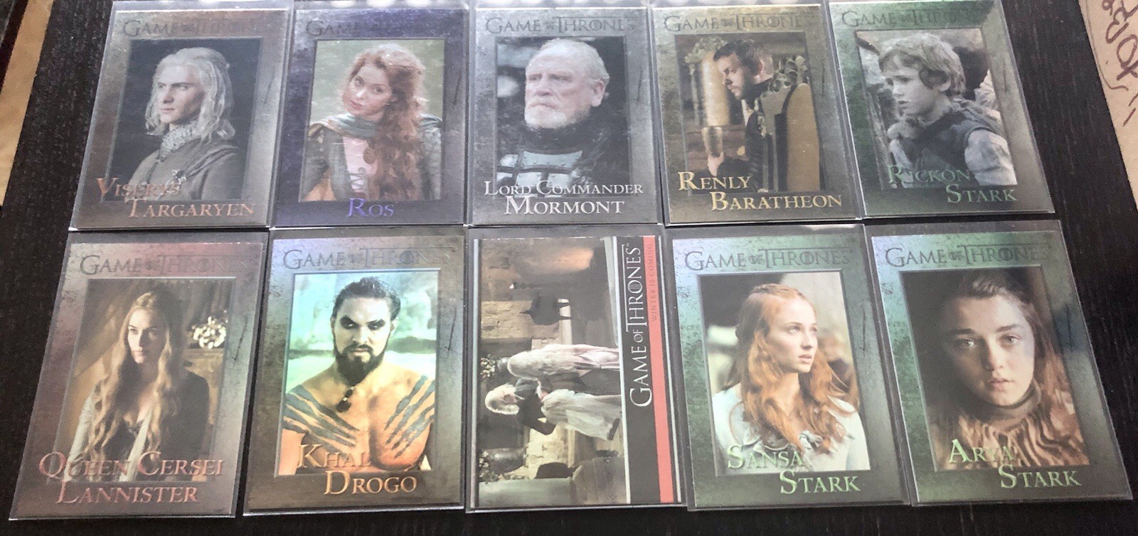 (10) 2012 Game of Thrones Foil Parallel Lot-DAENERYS+Khal Drago+Sansa+Arya+ 10ct