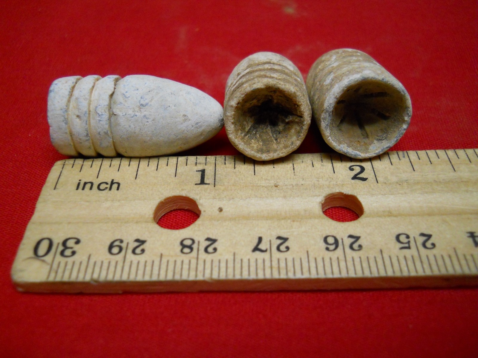 3 SWAGE Bullets Civil War Battlefield dug Spotsylvania Bloody Angle relics