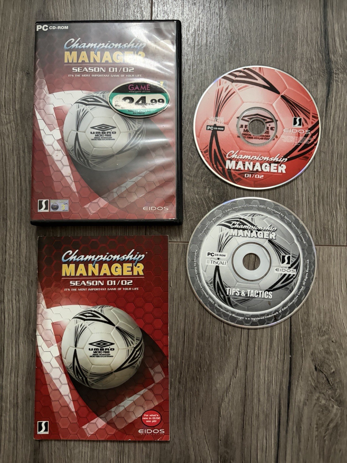 Championship Manager : Season 01/02 (PC CD-ROM) by Eidos - 2001/2002 (US Seller)