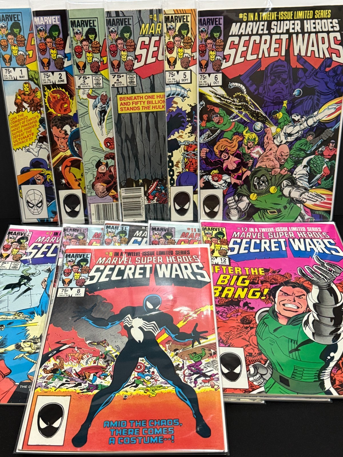 Marvel Comics Secret Wars # 1-12 VF/NM Complete Set 1 2 3 4 5 6 7 8 9 10 11 12