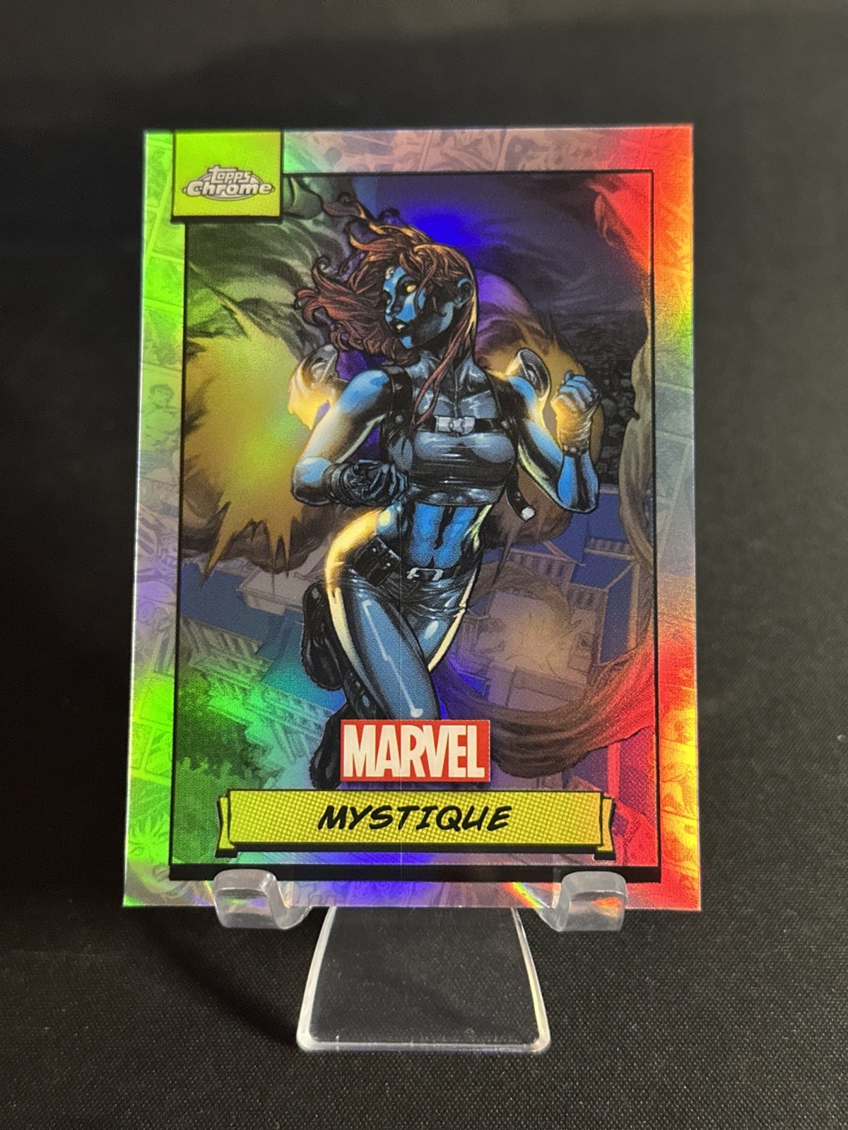 2024 Topps Chrome Marvel Refractor Mystique #117