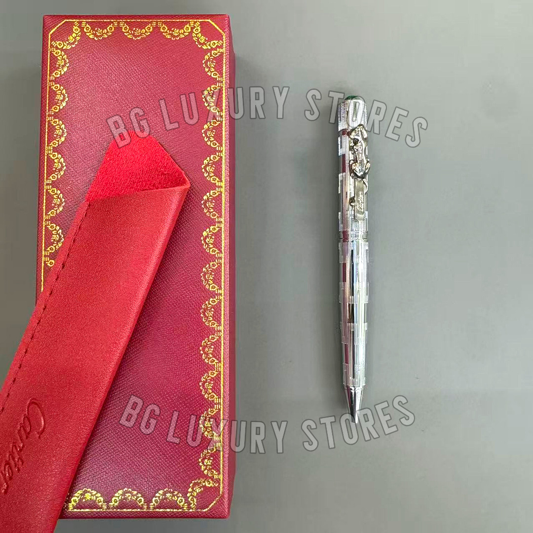 CARTIER Panthère Large Sterling Silver Limited Edition Ballpoint Pen Rare