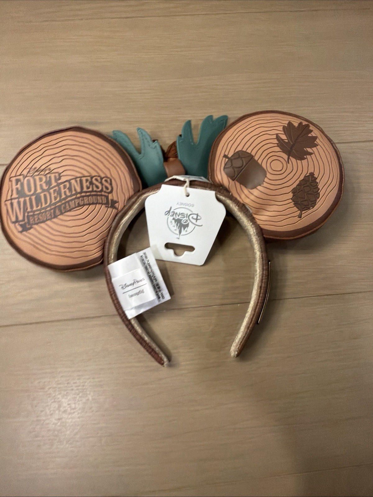 DISNEY PARKS LOUNGEFLY FORT WILDERNESS RESORT EARS HEADBAND NEW HTF