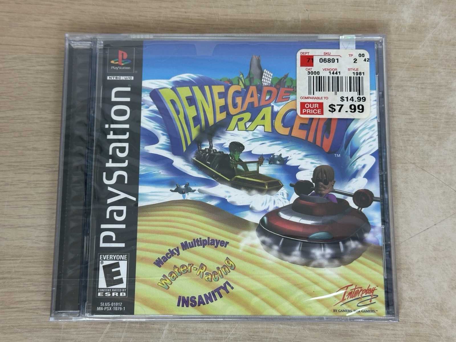 Renegade Racers - Sony PlayStation 1, PS1 - SEALED USA Retail Release w/ Hangtab