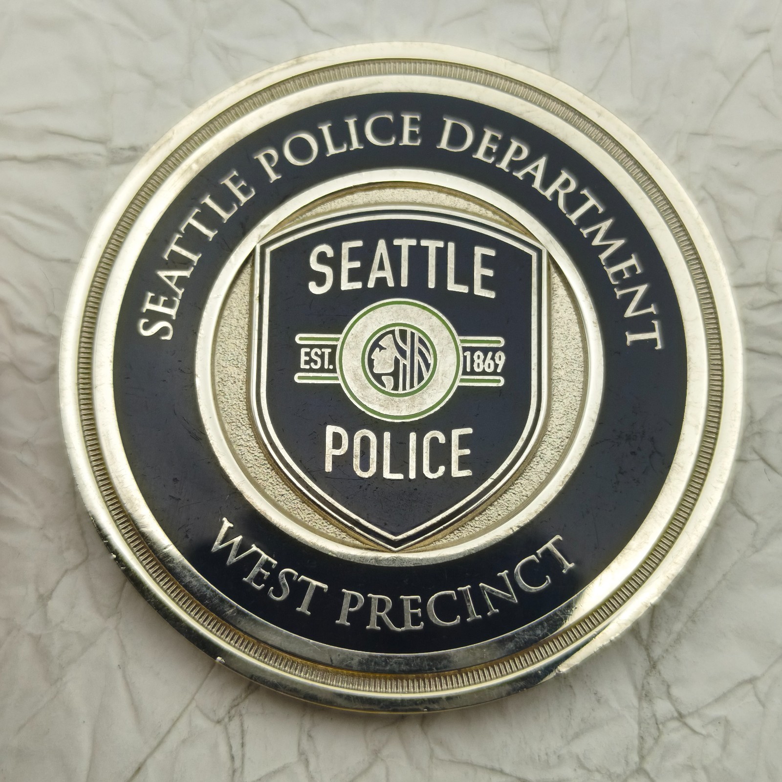 Seattle Police West Precinct Commander Challenge Coin #1