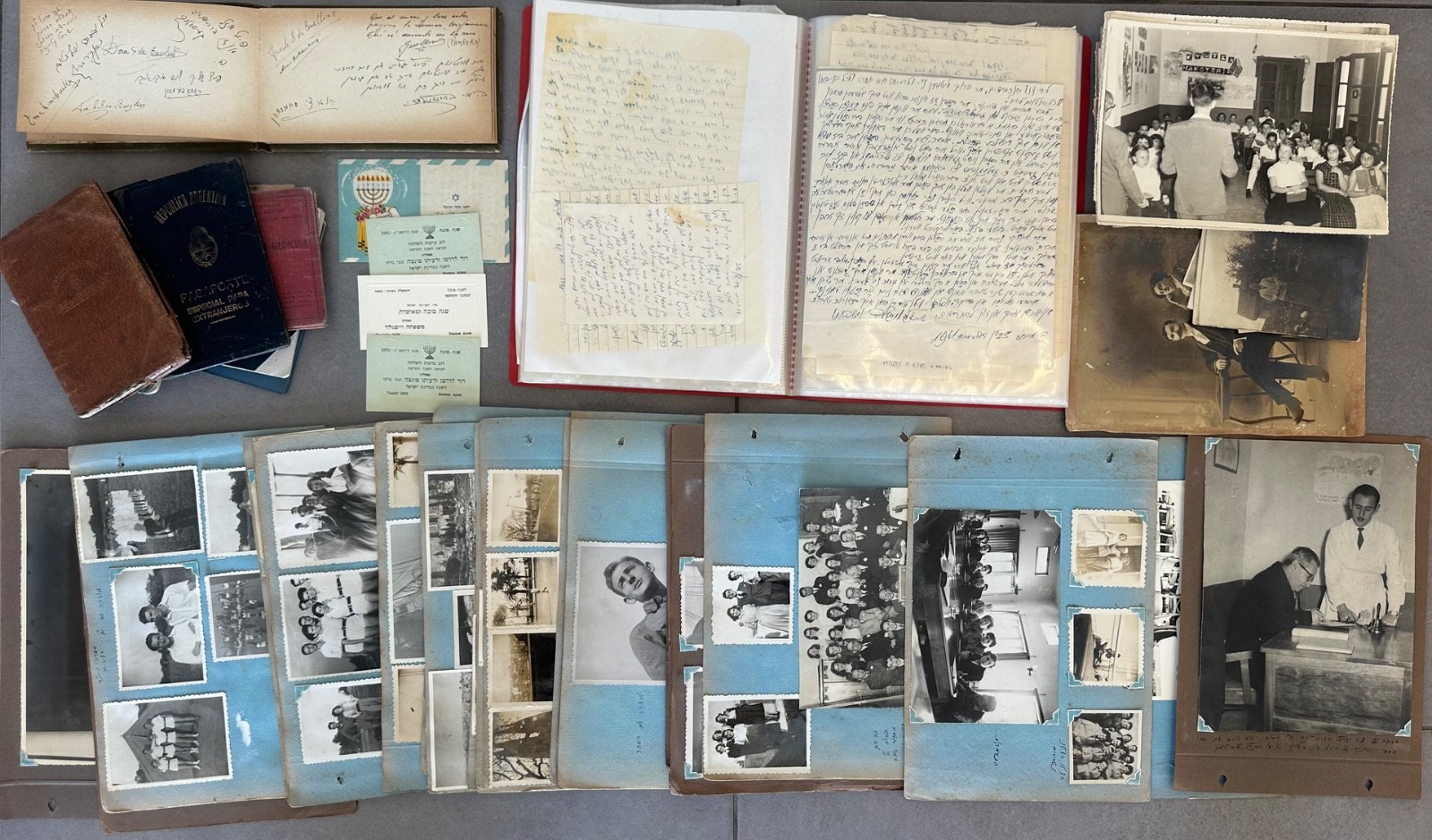 Large Family Jewish Archive Argentina Paraguay Israel 1940s-1960s Judaica Polish
