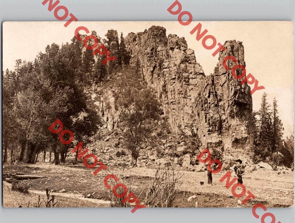 1910 TRAVELING PHOTOGRAPHER w/ Camera At Stonewall Gap TRINIDAD Colorado CO RPPC