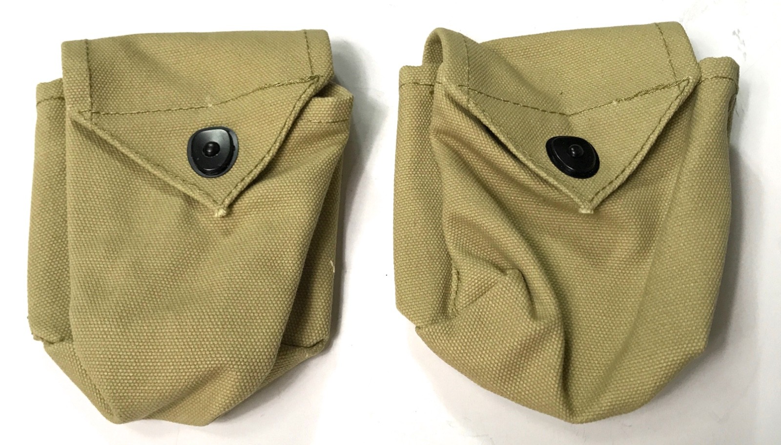 WWII US ARMY AIRBORNE PARATROOPER M1 GARAND RIFLE RIGGER MADE AMMO POUCH-PAIR