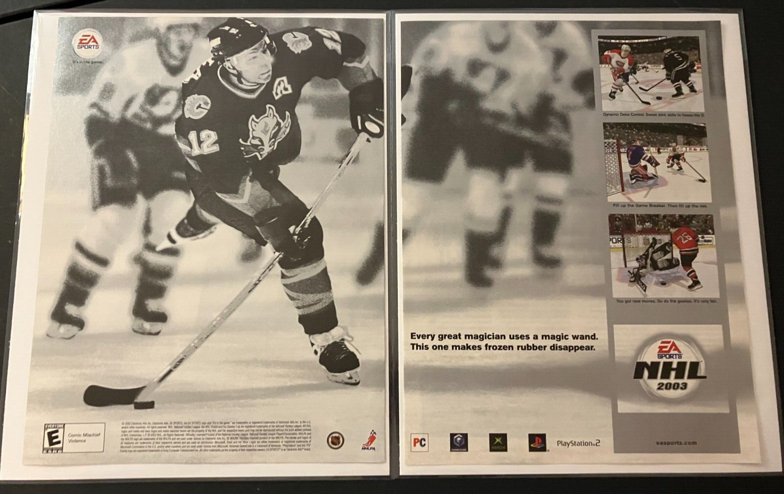 NHL 2003 / Jarome Iginla - Vintage Hockey Sports Gaming Print Ad / Wall Art