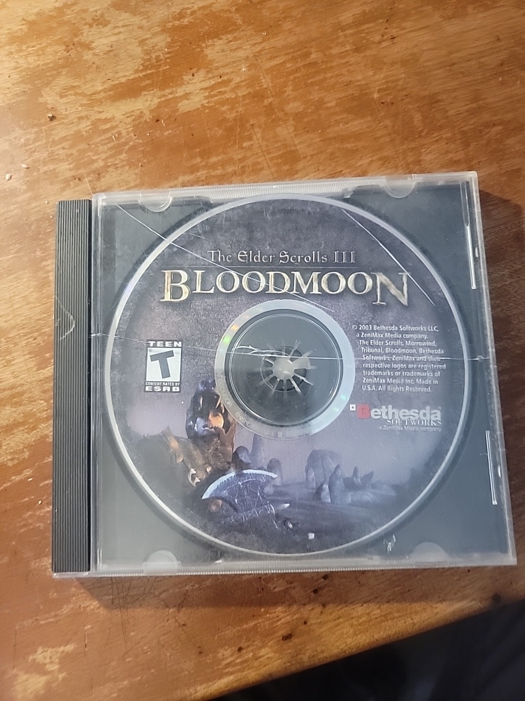The Elder Scrolls III Bloodmoon Expansion for PC 2003 Complete with Map Poster