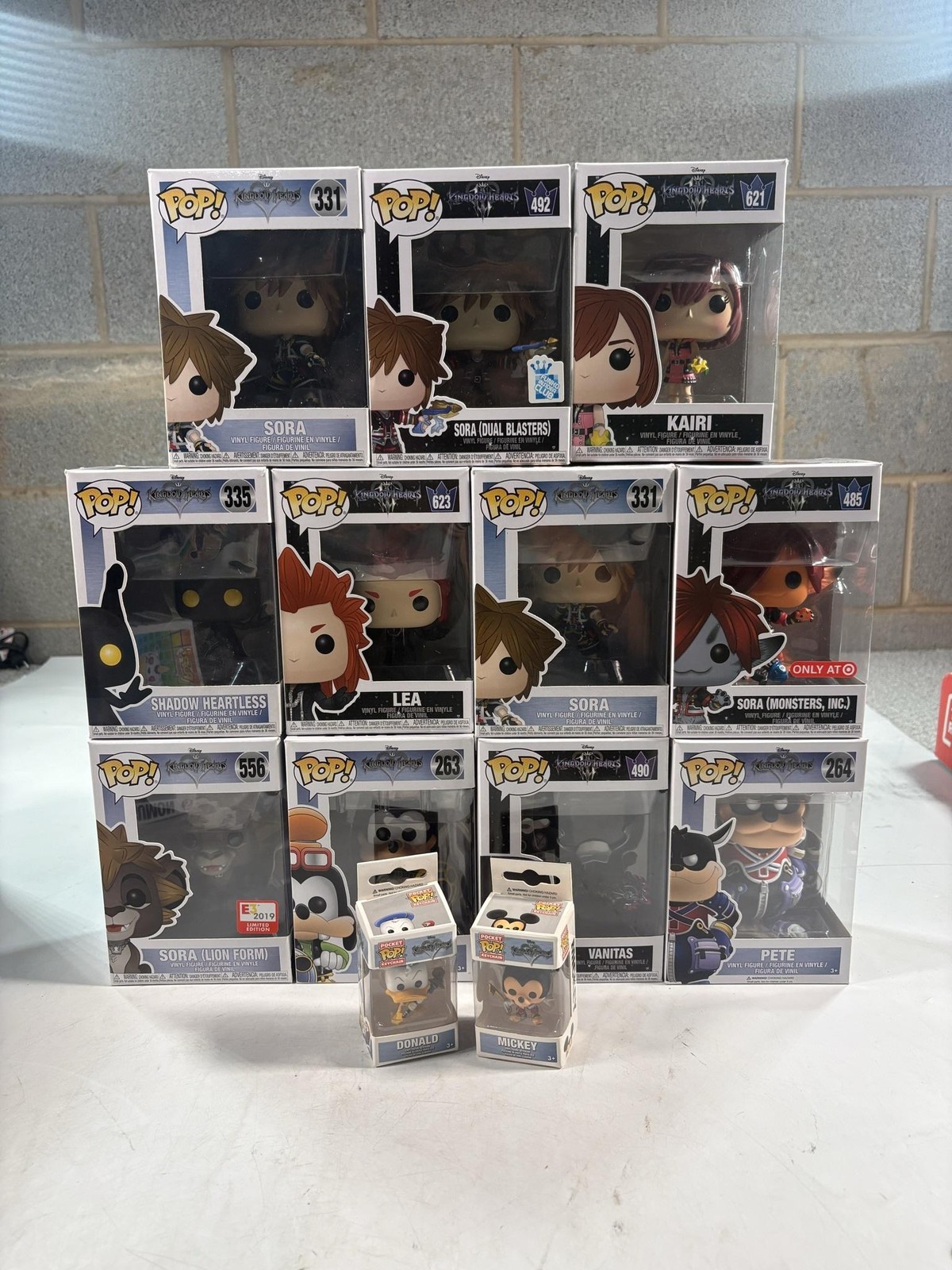 Funko Pop Kingdom Hearts Vinyl Figures Lot Boxed Sora Kairi Goofy Donald x13