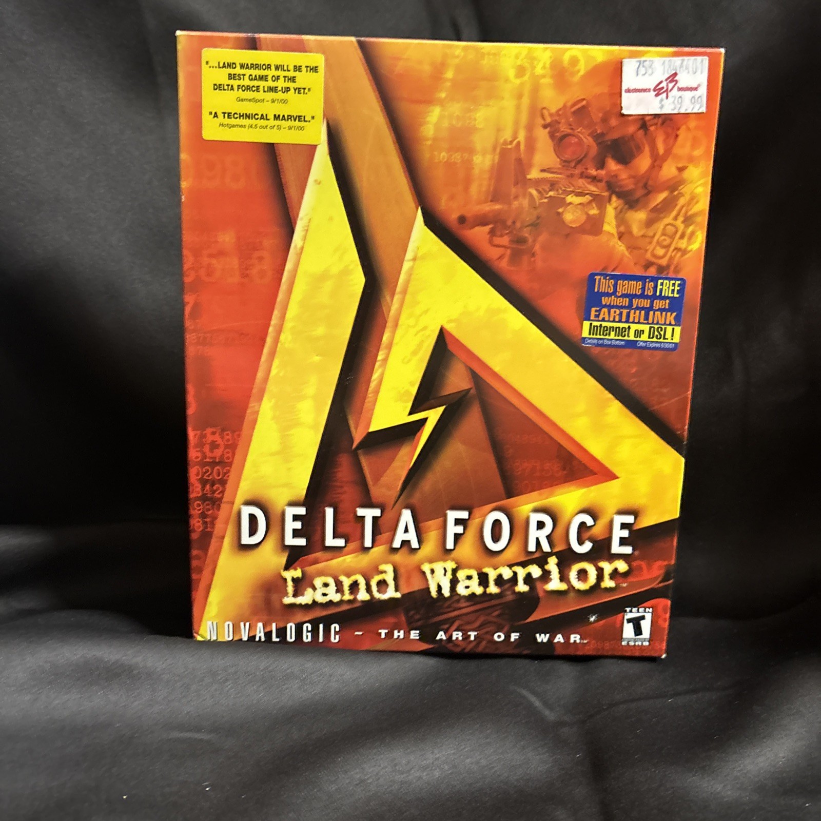 Delta Force: Land Warrior PC Big Box NovaLogic 2000 Manual Included Multiplayer