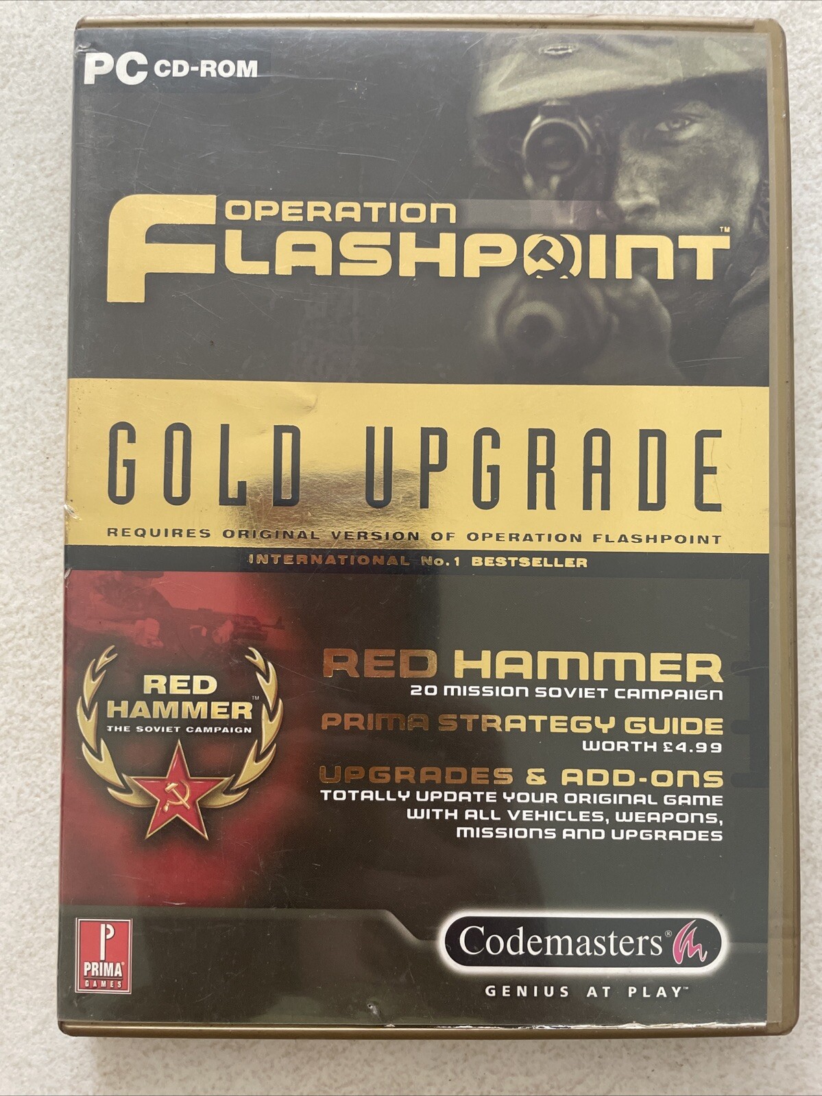 PC GAME: Operation Flashpoint Gold Upgrade. Red Hammer. 2001, VGC.