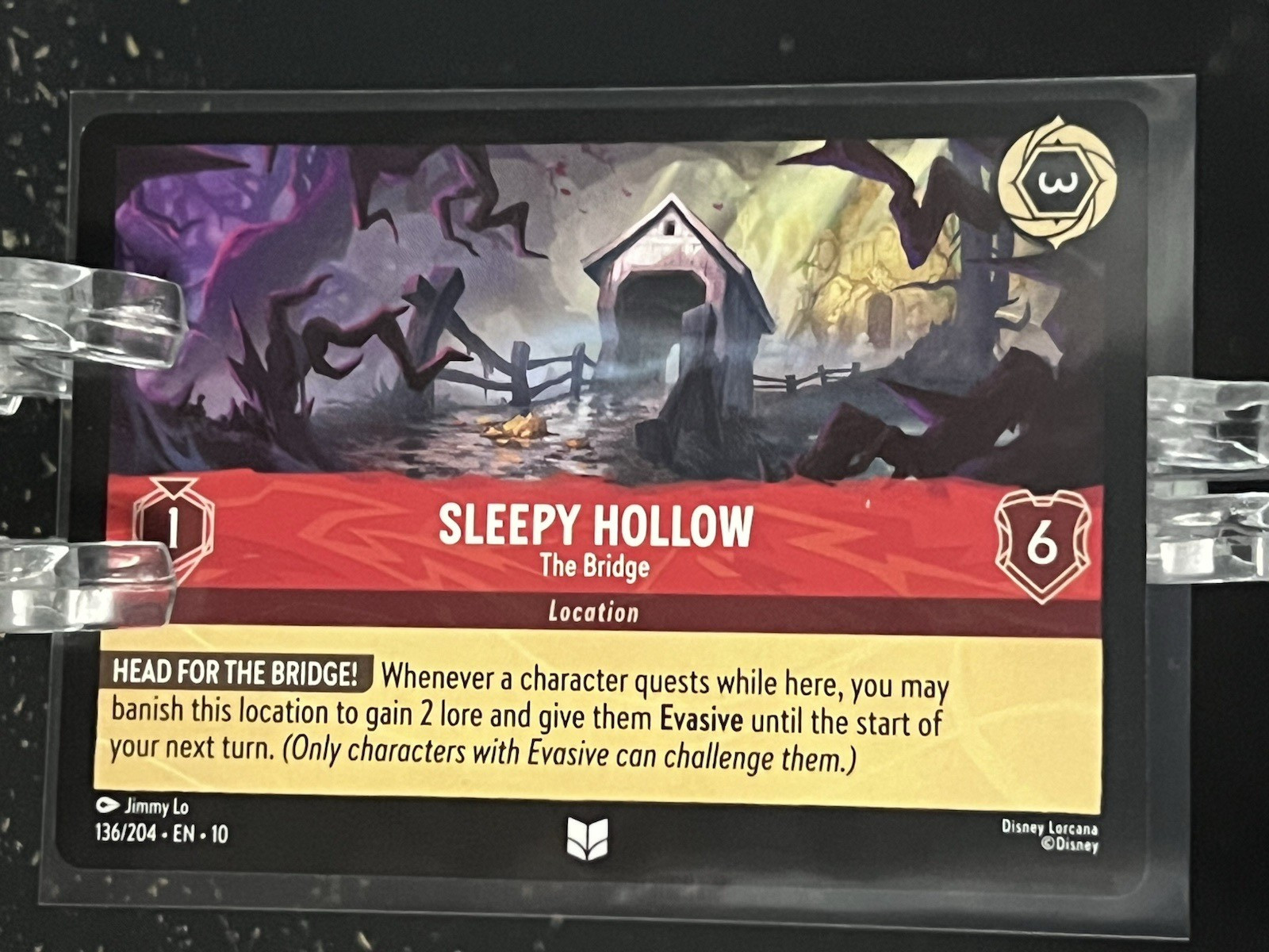 Sleepy Hollow    The Bridge    Disney Lorcana Whispers in the Well     UNCOMMON