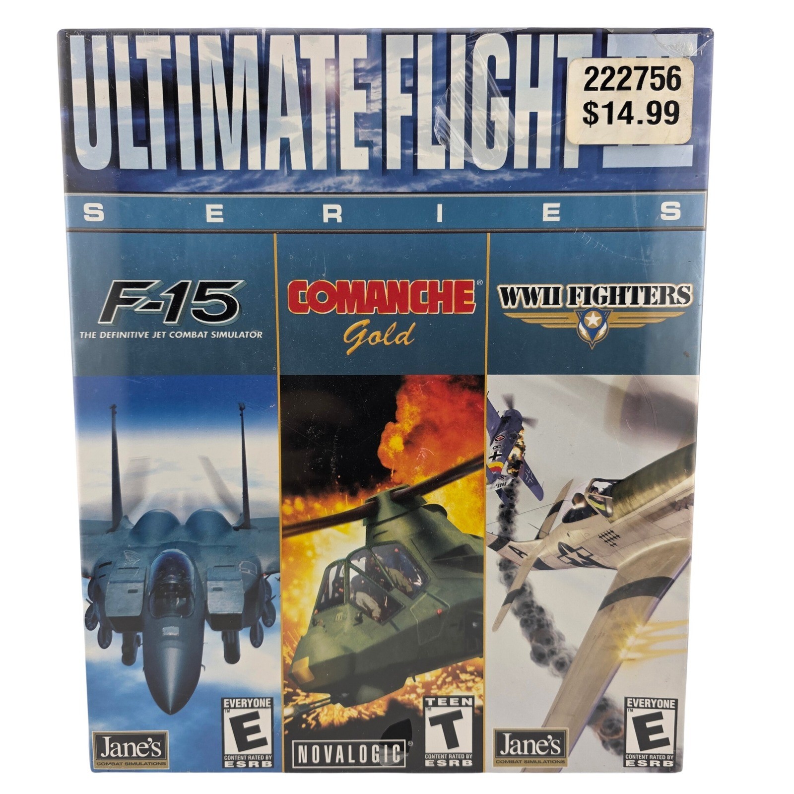 Ultimate Flight Series F-15 Comanche Gold WWII Fighters PC CD-ROM Big Box NOS
