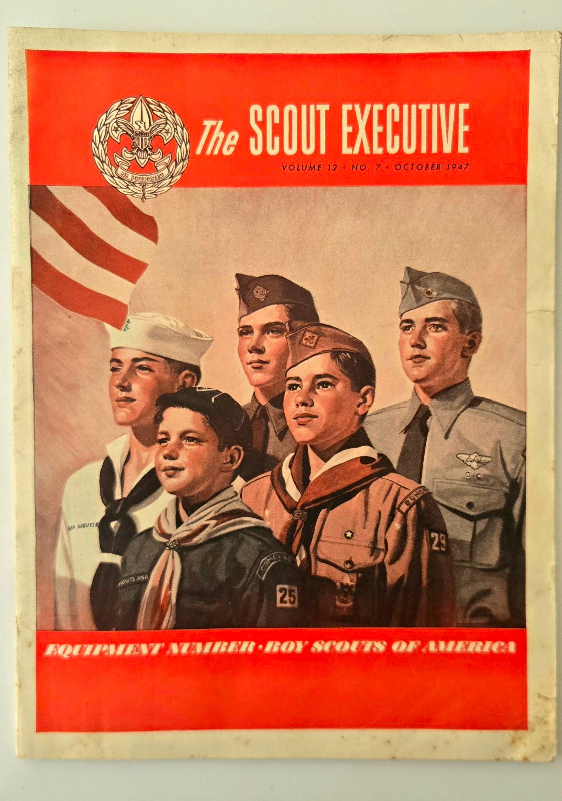 1947 The Scout Executive Magazine October Vol 12 No 7 BSA Equipment Insignia