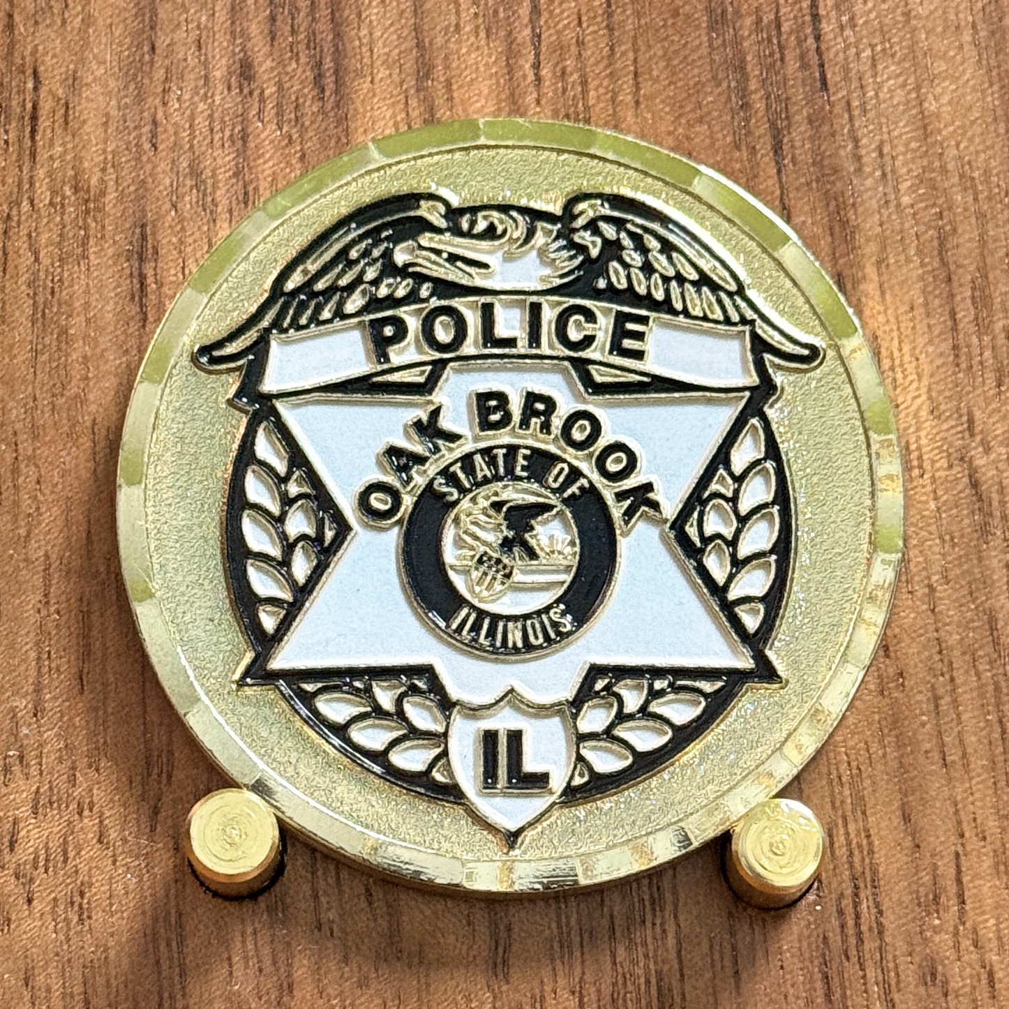 Oak Brook IL Police Sergeant Vel Torlo Thin Blue Line Challenge Coin  W#10