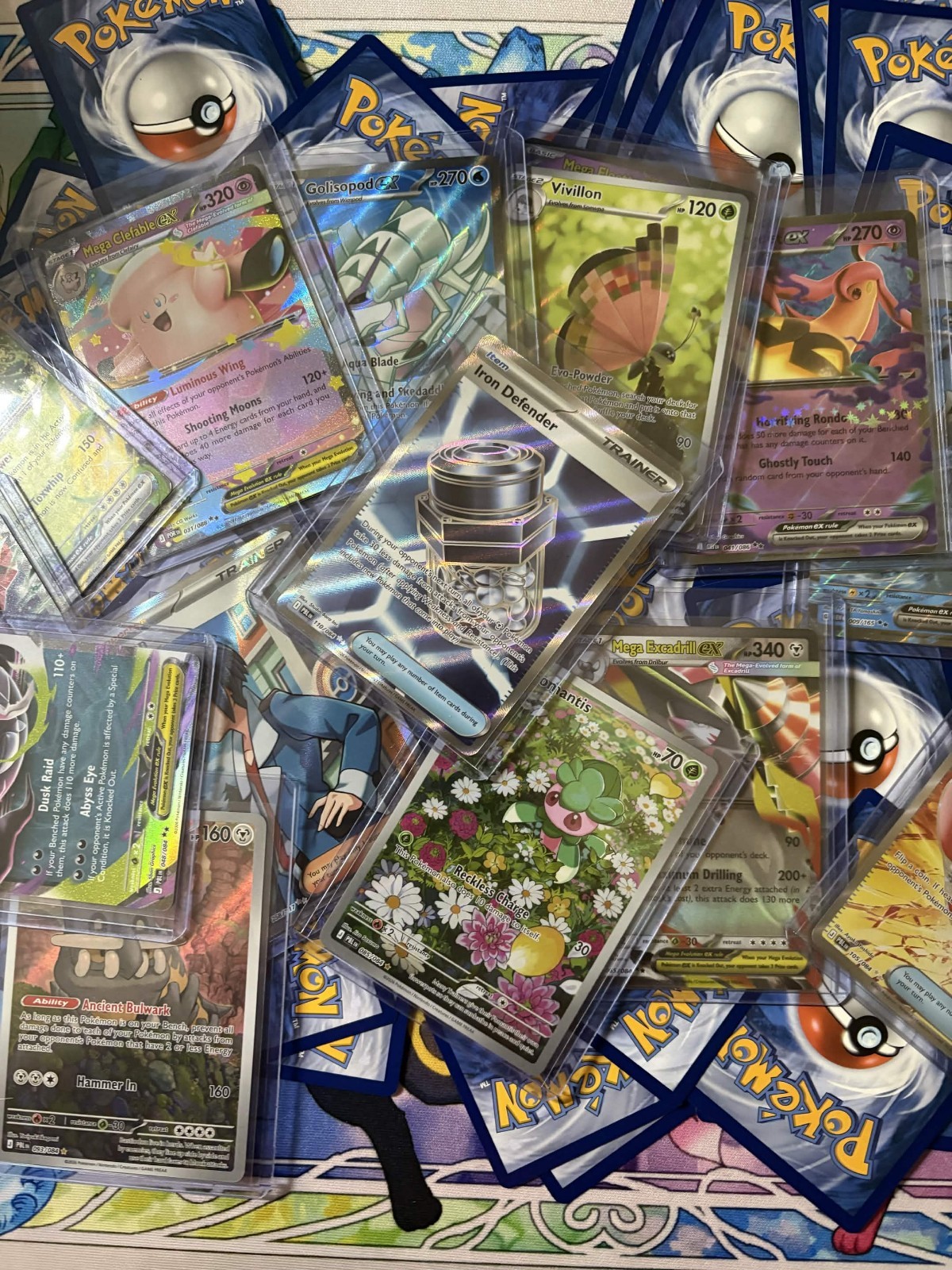 Pokemon 50 Cards + 5 Reverse Holo + 5 Holo + 2 EX, IR or Ultra Rare