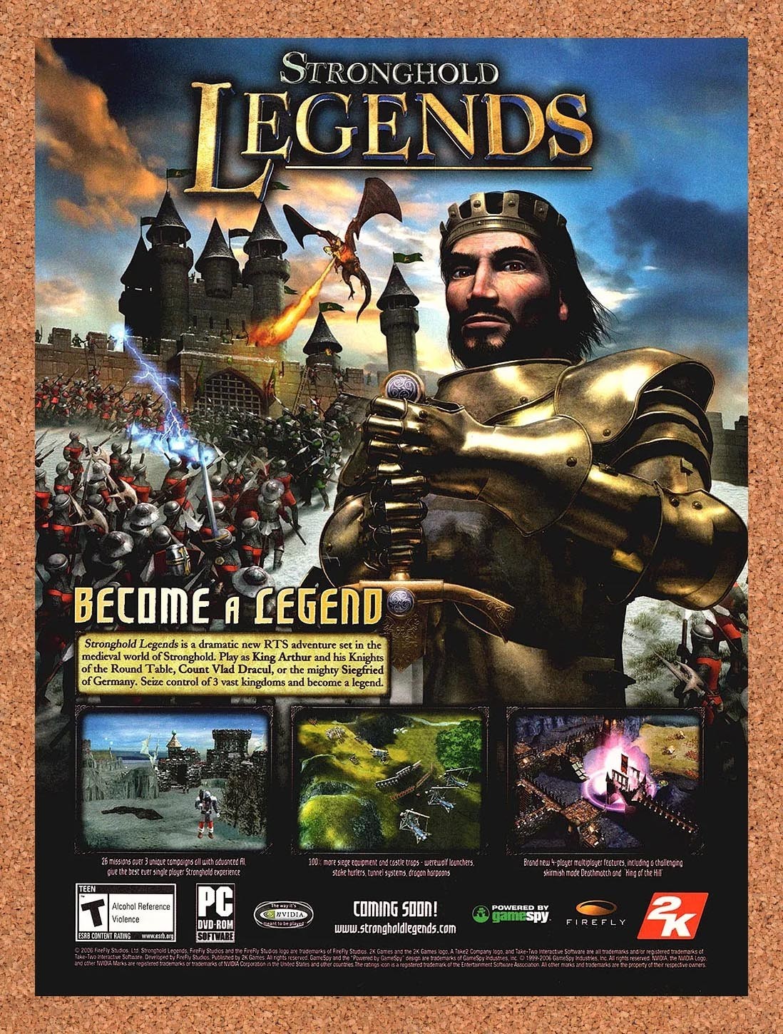 2006 Stronghold Legends PC Original Advertisement / Retro Promo v1