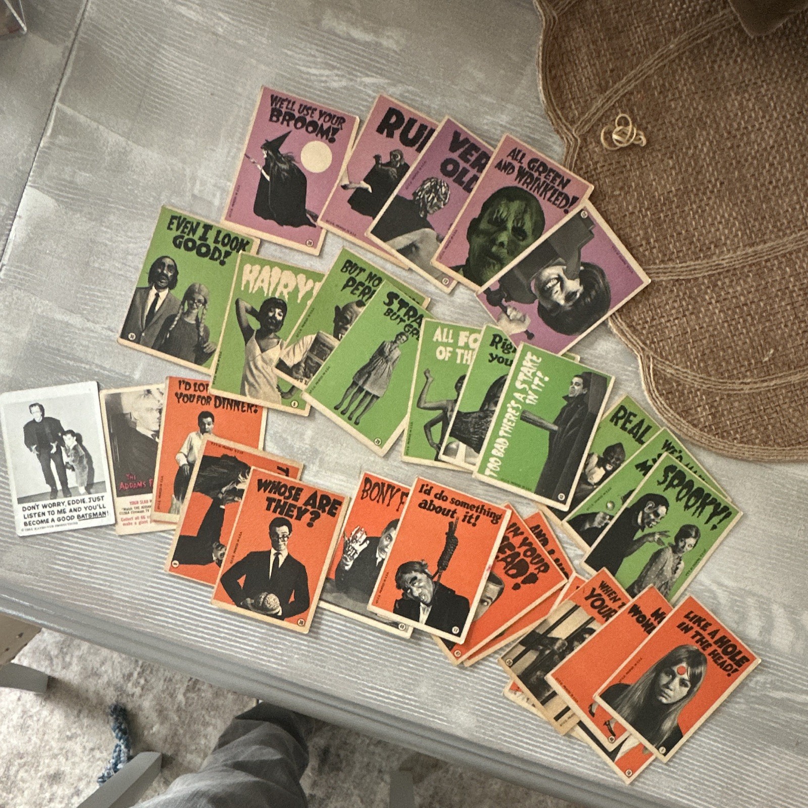 Vintage 1964-1965 Monster Trading Card Lot: Topps, Donruss Addams Family, Leaf M