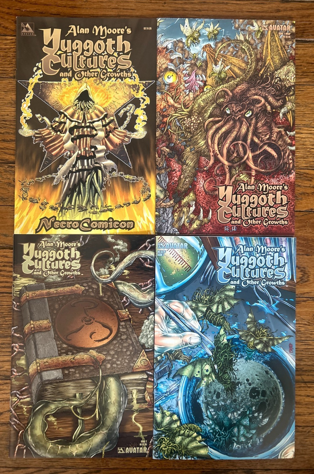 ALAN MOORE yuggoth cultures 1 2 3 FULL RUN + NECRO COMICON From Hell Swamp Thing